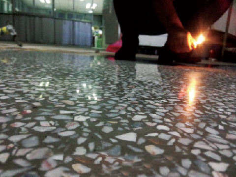 水磨石地面硬化施工方案
